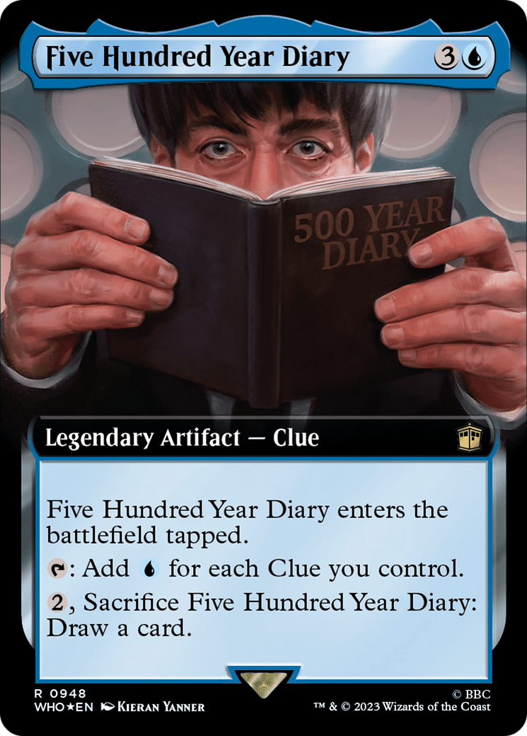 Five Hundred Year Diary (Extended Art) (Surge Foil) [Doctor Who] | The Clever Kobold