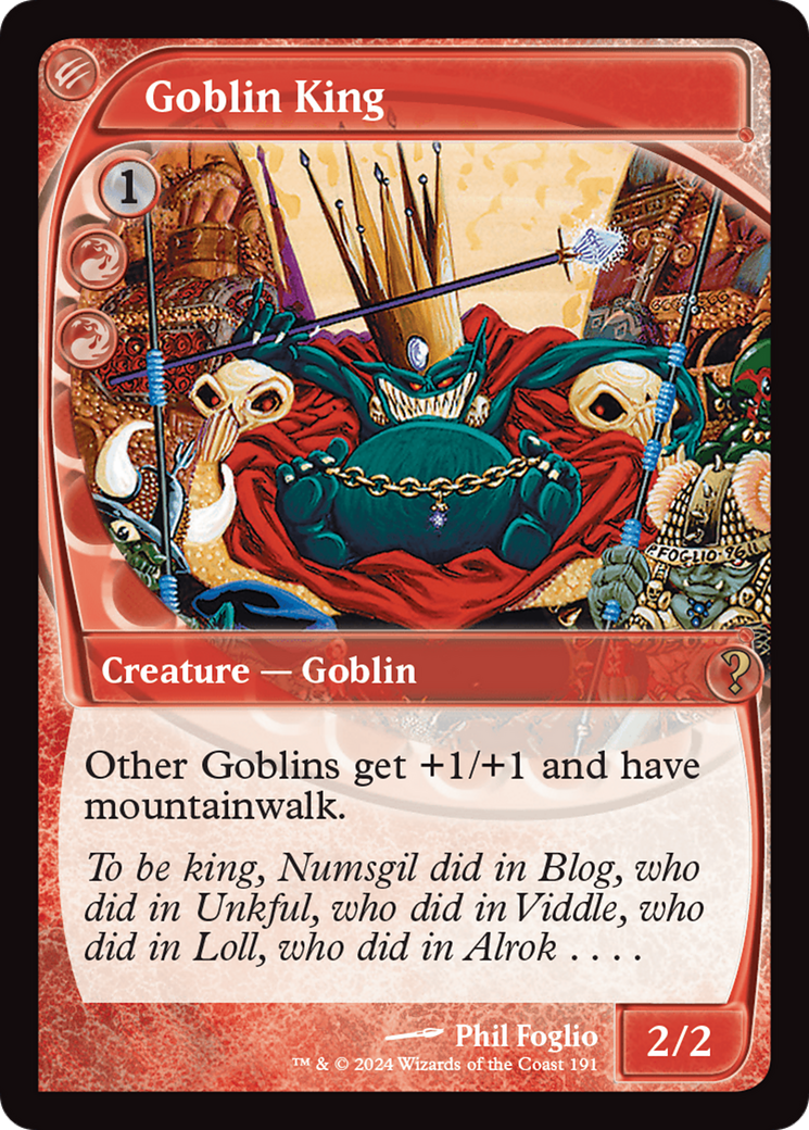 Goblin King (Future Sight) [Mystery Booster 2] | The Clever Kobold