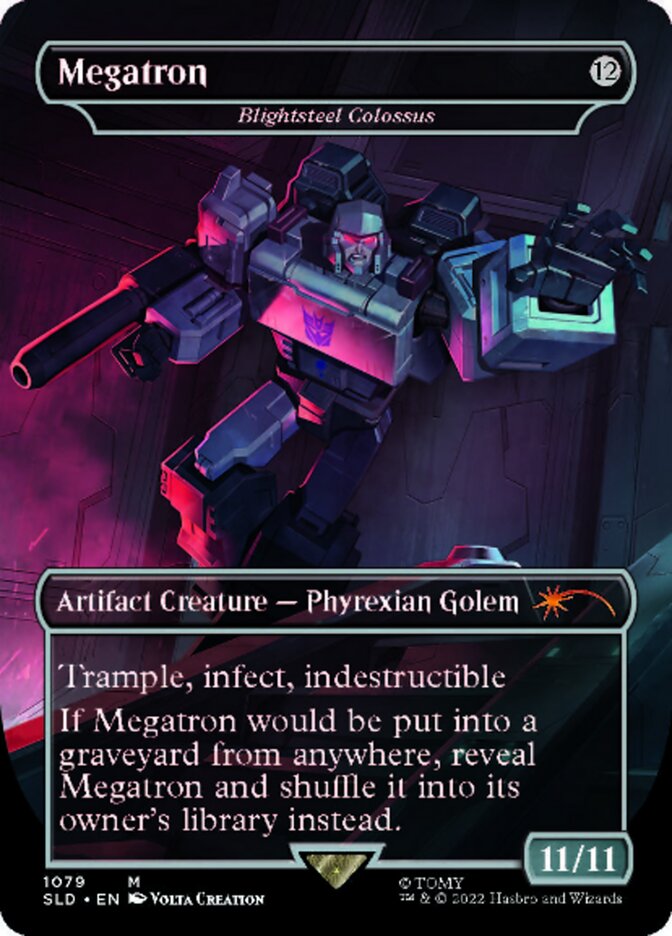 Blightsteel Colossus - Megatron (Borderless) [Secret Lair Drop Series] | The Clever Kobold