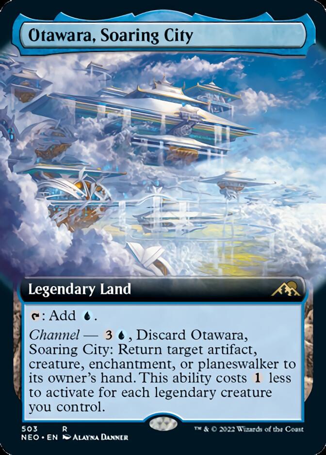 Otawara, Soaring City (Extended Art) [Kamigawa: Neon Dynasty] | The Clever Kobold