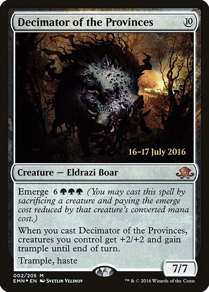 Decimator of the Provinces [Eldritch Moon Prerelease Promos] | The Clever Kobold