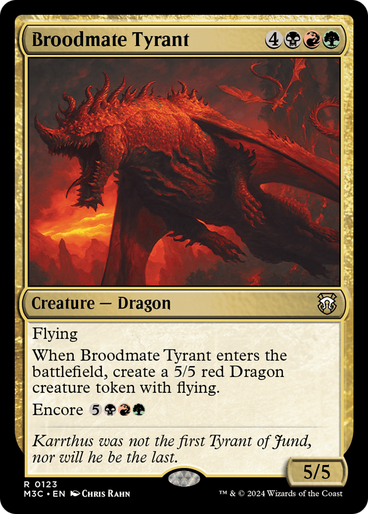 Broodmate Tyrant [Modern Horizons 3 Commander] | The Clever Kobold