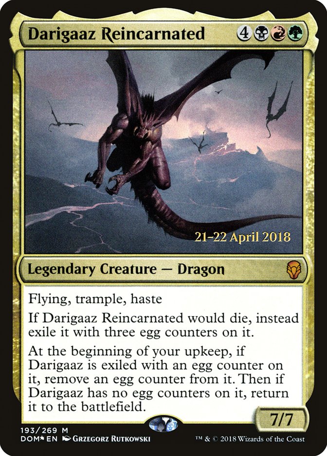 Darigaaz Reincarnated [Dominaria Prerelease Promos] | The Clever Kobold