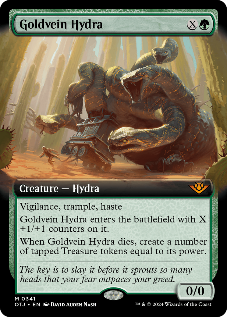 Goldvein Hydra (Extended Art) [Outlaws of Thunder Junction] | The Clever Kobold