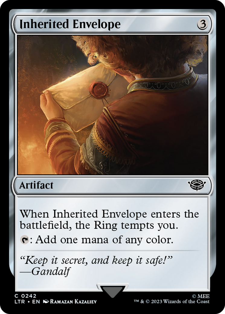 Inherited Envelope [The Lord of the Rings: Tales of Middle-Earth] | The Clever Kobold