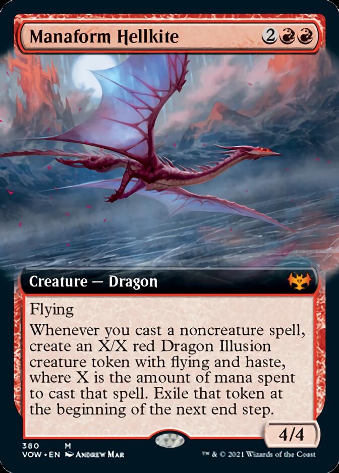 Manaform Hellkite (Extended Art) [Innistrad: Crimson Vow] | The Clever Kobold