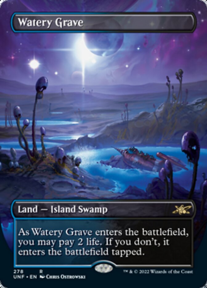 Watery Grave (Borderless) [Unfinity] | The Clever Kobold