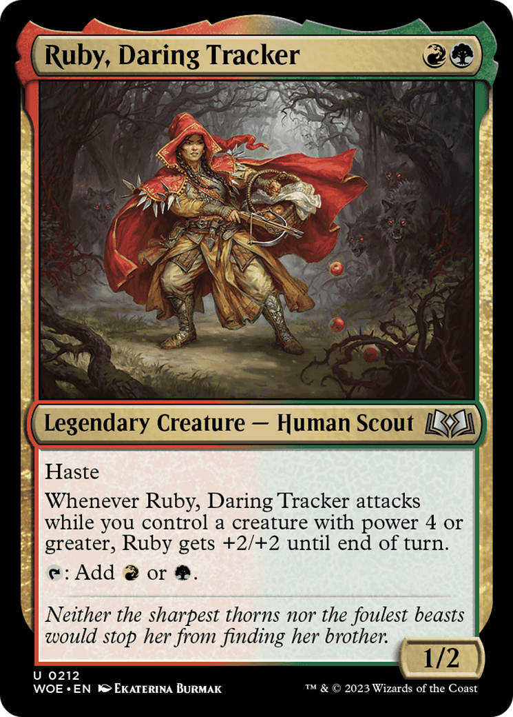 Ruby, Daring Tracker [Wilds of Eldraine] | The Clever Kobold