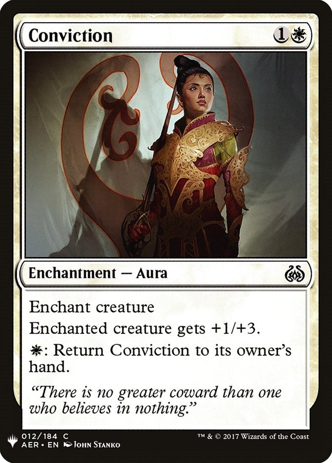 Conviction [LIST - 12]