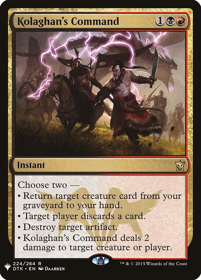 Kolaghan's Command [LIST - 224]