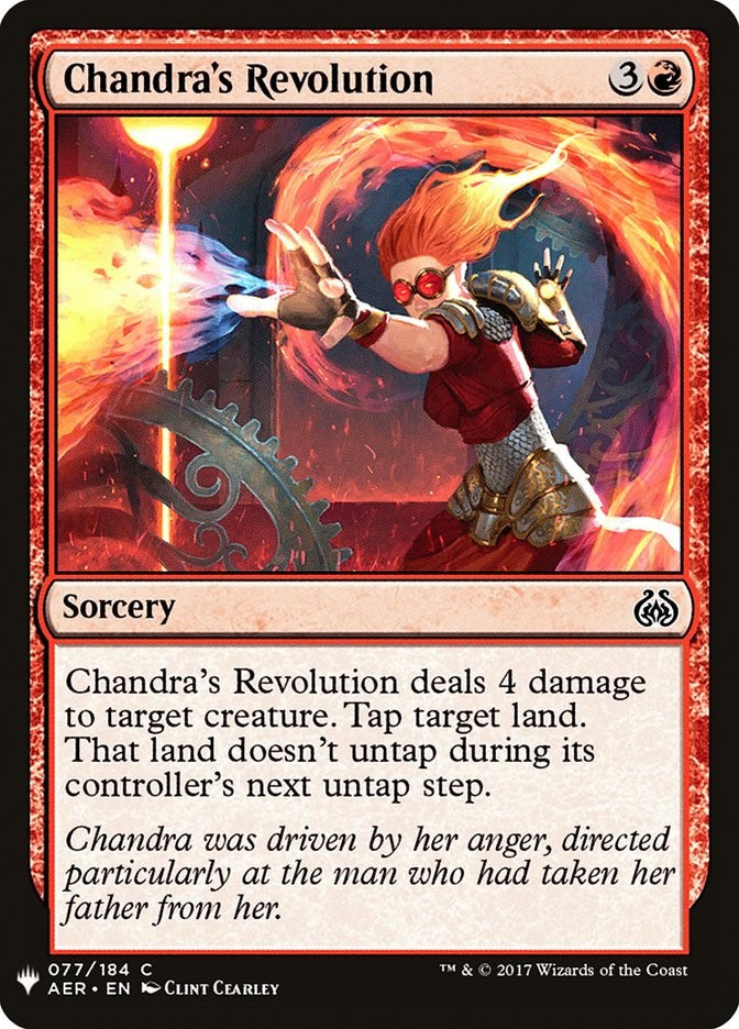 Chandra's Revolution [LIST - 77]