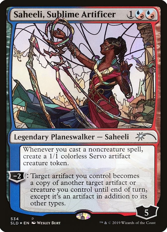 Saheeli, Sublime Artificer (Stained Glass) [SLD - 534]