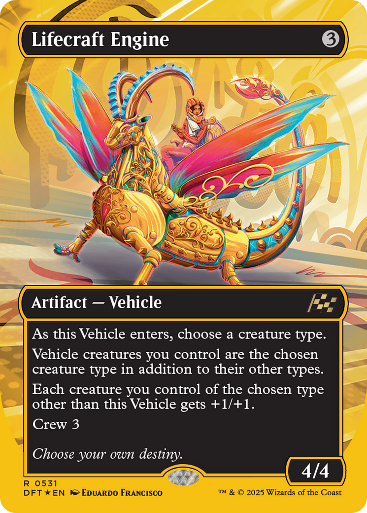 Lifecraft Engine (Borderless) (First-Place Foil) [Aetherdrift] | The Clever Kobold