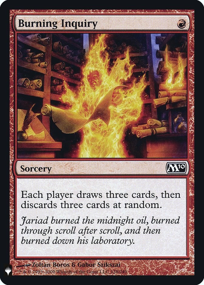 Burning Inquiry [LIST - 128]