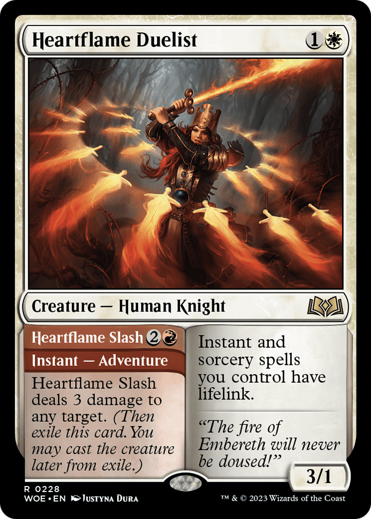 Heartflame Duelist // Heartflame Slash [Wilds of Eldraine] | The Clever Kobold