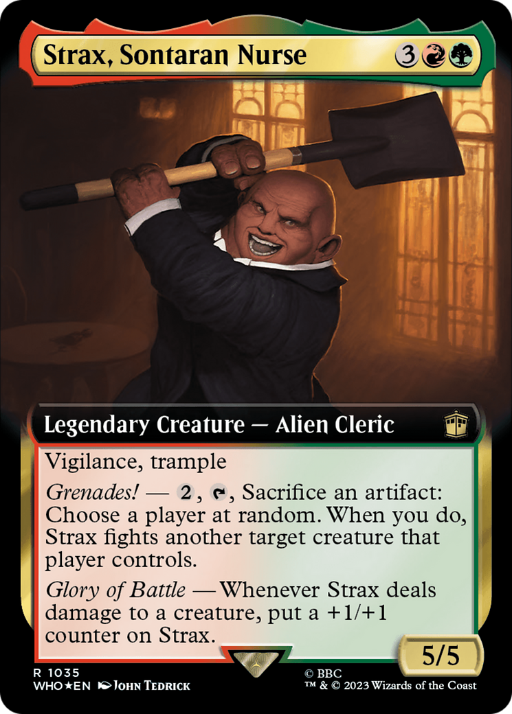 Strax, Sontaran Nurse (Extended Art) (Surge Foil) [Doctor Who] | The Clever Kobold