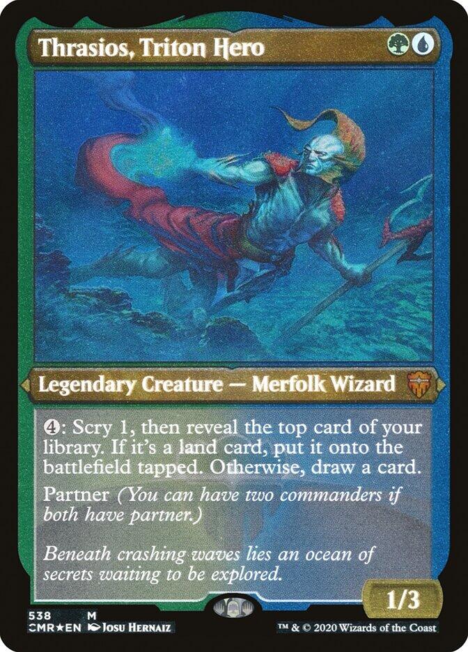 Thrasios, Triton Hero (Foil Etched) [CMR - 538]