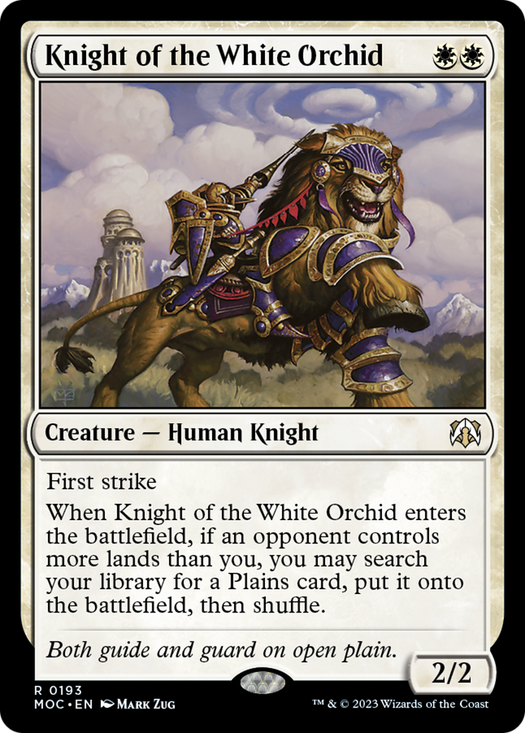 Knight of the White Orchid [March of the Machine Commander] | The Clever Kobold