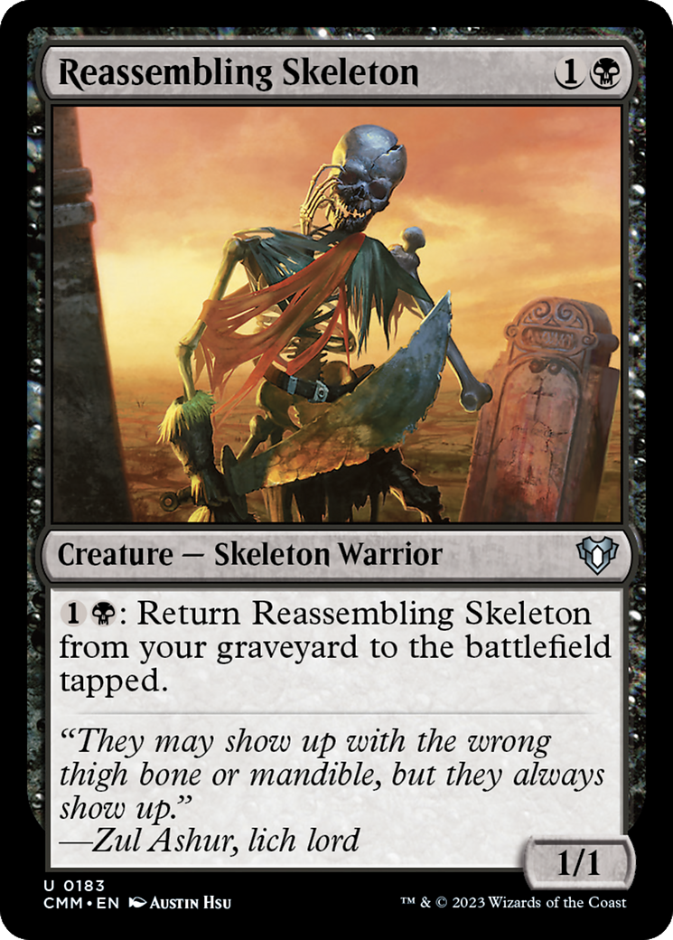 Reassembling Skeleton [Commander Masters] | The Clever Kobold