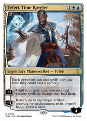 Teferi, Time Raveler (White Border) [Mystery Booster 2] | The Clever Kobold