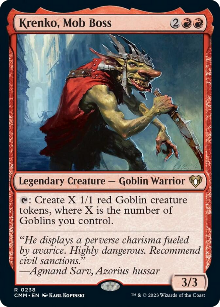 Krenko, Mob Boss [Commander Masters] | The Clever Kobold