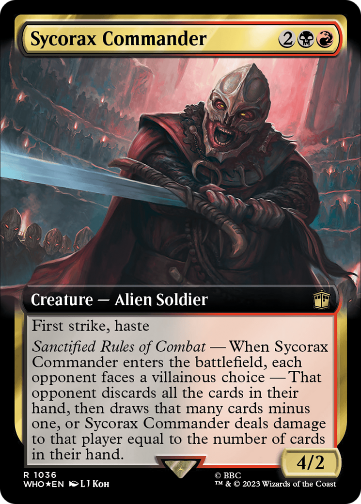 Sycorax Commander (Extended Art) (Surge Foil) [Doctor Who] | The Clever Kobold