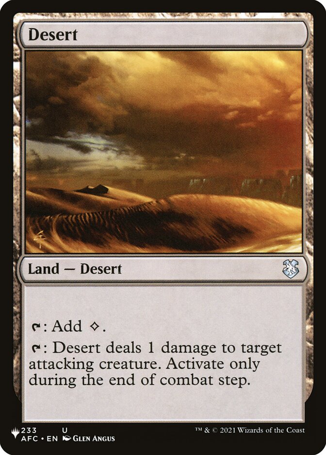 Desert [The List] | The Clever Kobold