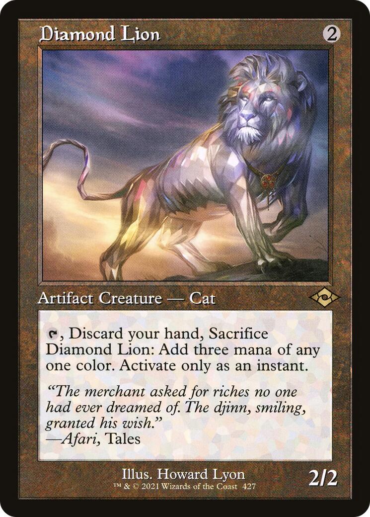 Diamond Lion (Retro Frame) [MH2 - 427]