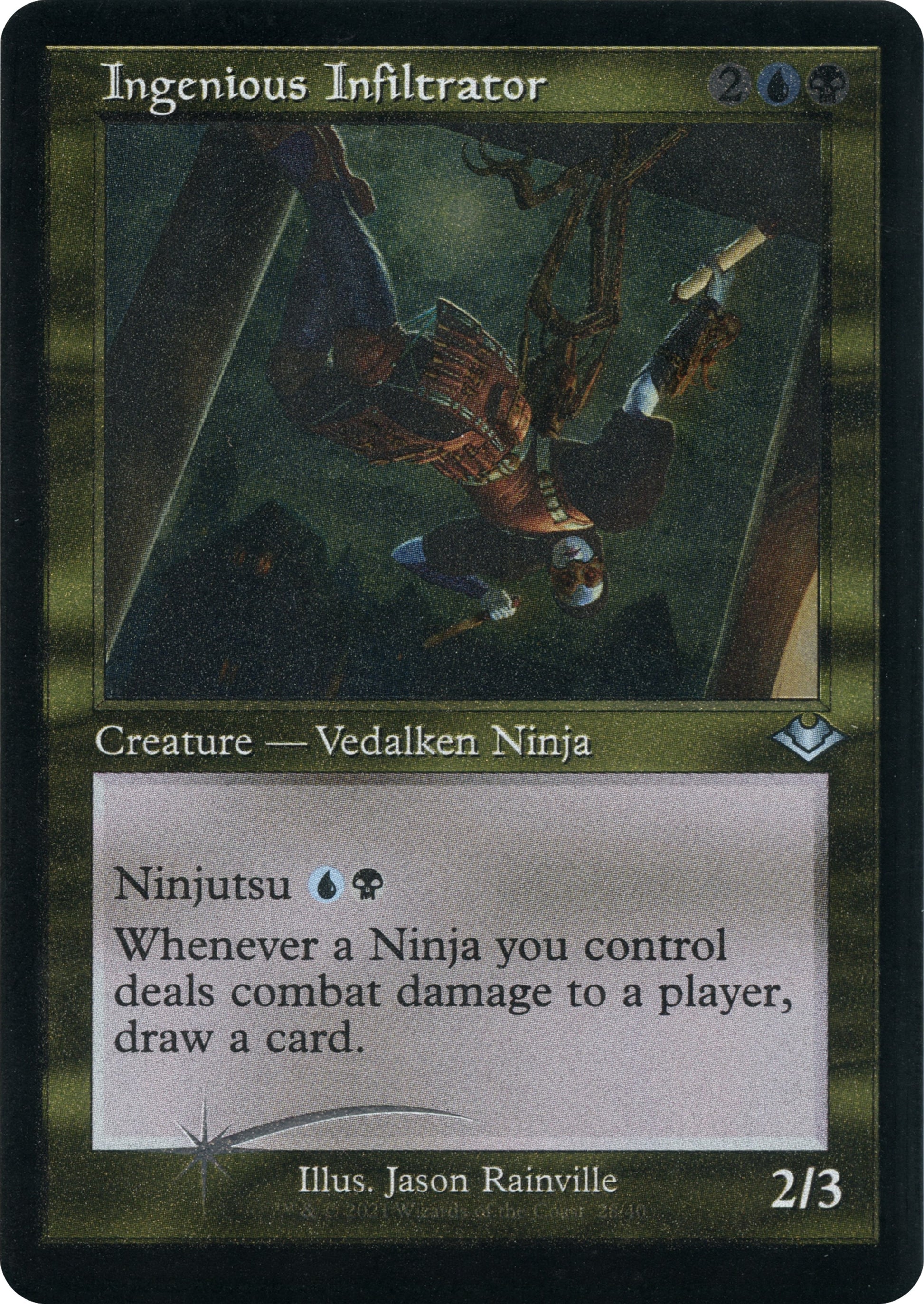 Ingenious Infiltrator (Retro Frame) (Foil Etched)