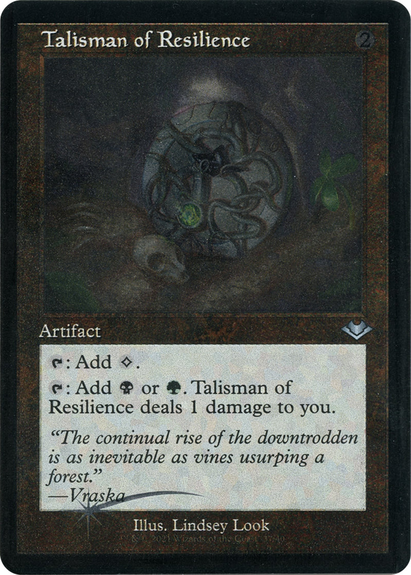 Talisman of Resilience (Retro Frame) (Foil Etched)