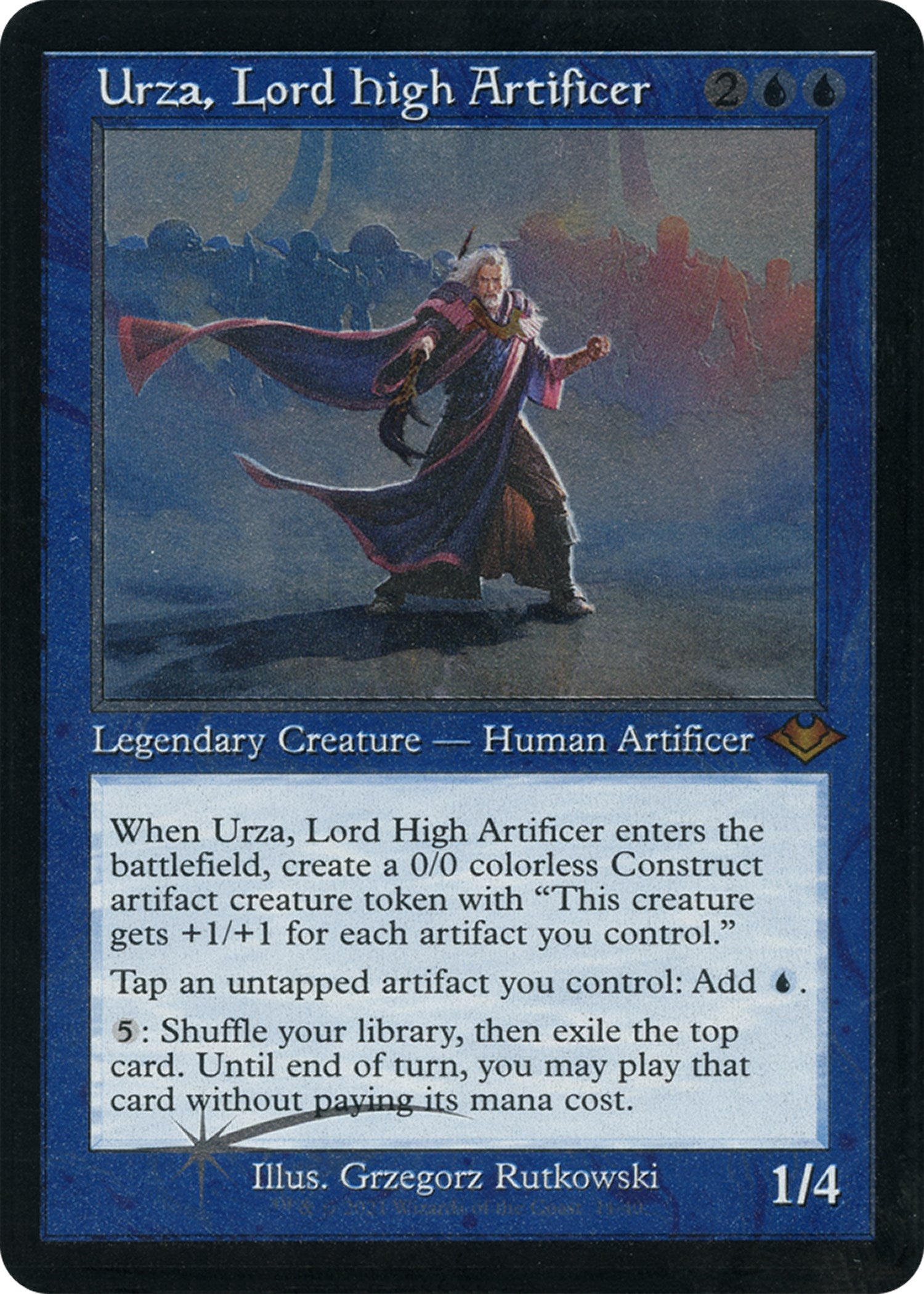 Urza, Lord High Artificer (Retro Foil Etched) [Modern Horizons] | The Clever Kobold