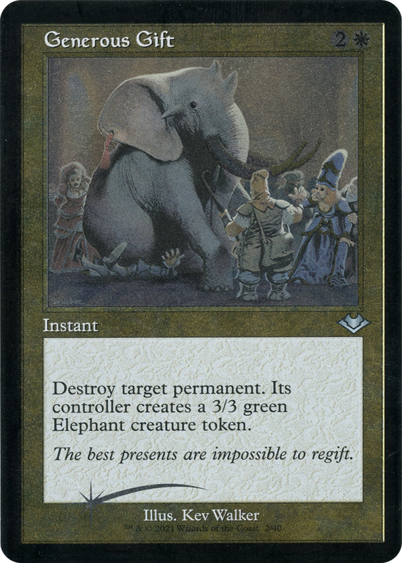 Generous Gift (Retro Frame) (Foil Etched) [MH1 - 2]