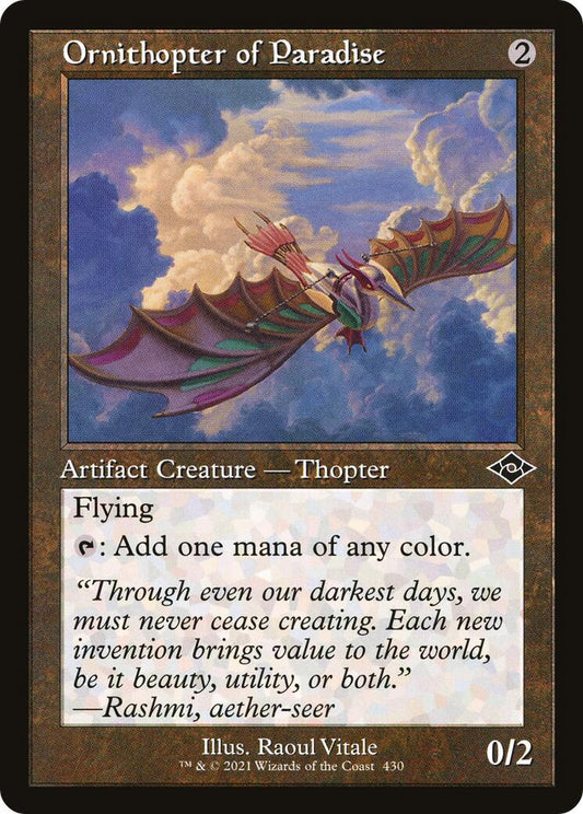 Ornithopter of Paradise (Retro Frame)