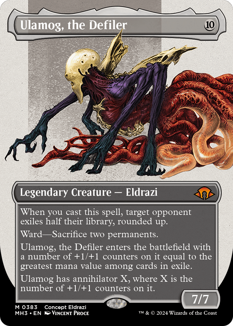 Ulamog, the Defiler (Borderless) (Serialized) [Modern Horizons 3] | The Clever Kobold