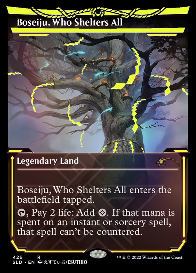 Boseiju, Who Shelters All (Neon Ink Yellow) [Secret Lair Drop Series] | The Clever Kobold