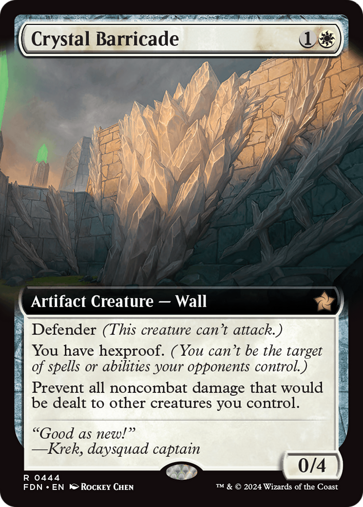 Crystal Barricade (Extended Art) [Foundations] | The Clever Kobold