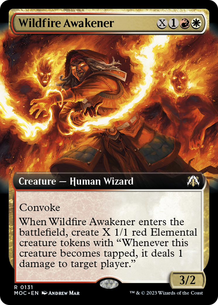 Wildfire Awakener (Extended Art) [March of the Machine Commander] | The Clever Kobold