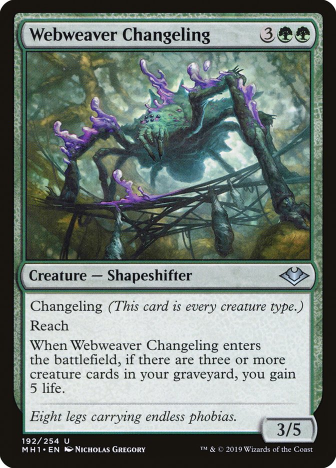 Webweaver Changeling [Modern Horizons] | The Clever Kobold