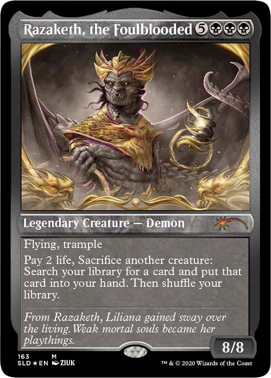 Razaketh, the Foulblooded (Foil Etched) [SLD - 163]