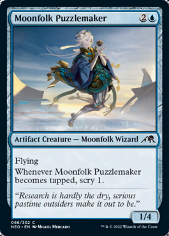 Moonfolk Puzzlemaker [Kamigawa: Neon Dynasty] | The Clever Kobold