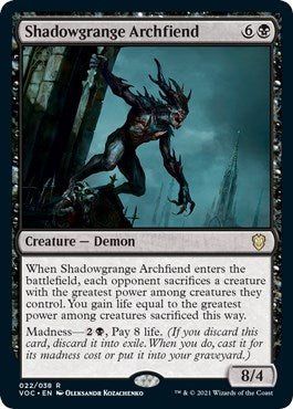 Shadowgrange Archfiend [VOC - 22]