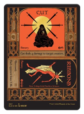 Cut // Ribbons (Foil Etched) (Gold) [SLD - 367]