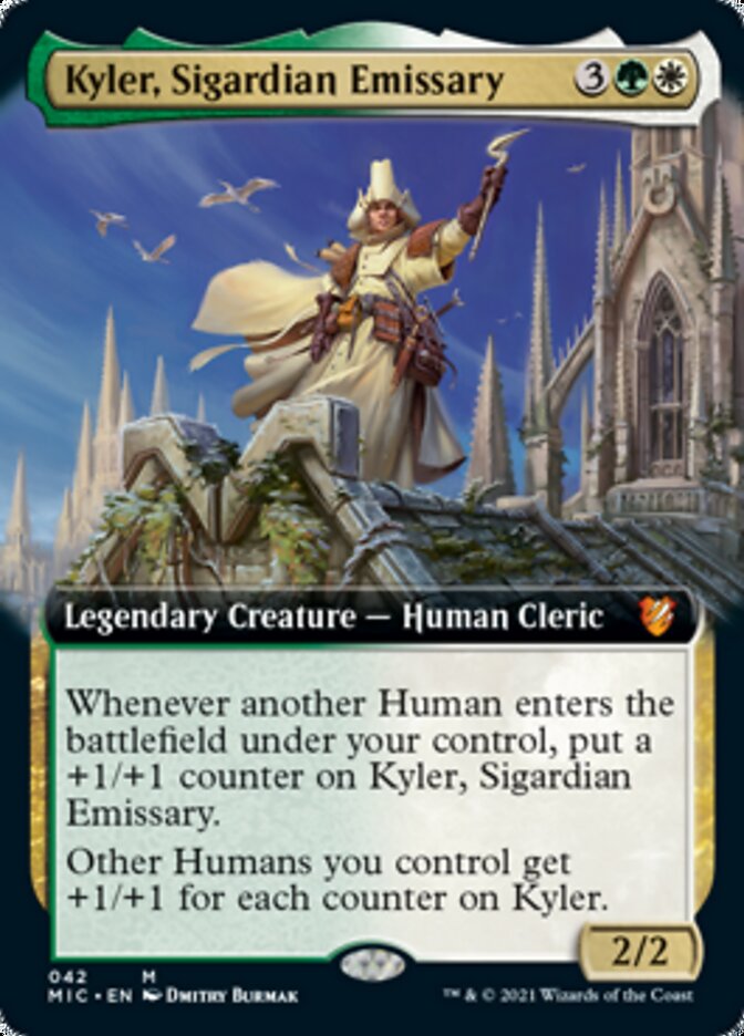 Kyler, Sigardian Emissary (Extended Art) [Innistrad: Midnight Hunt Commander] | The Clever Kobold