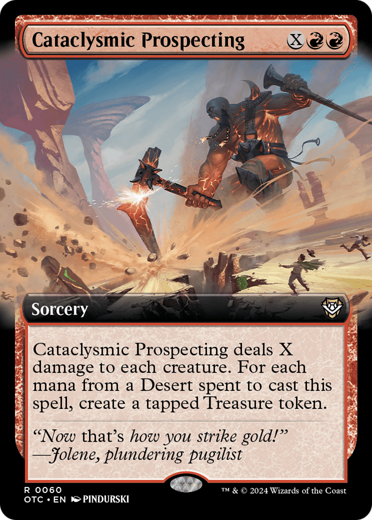 Cataclysmic Prospecting (Extended Art) [Outlaws of Thunder Junction Commander] | The Clever Kobold