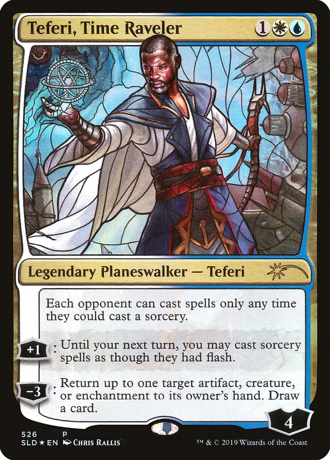 Teferi, Time Raveler (Stained Glass) [Secret Lair Drop Promos] | The Clever Kobold