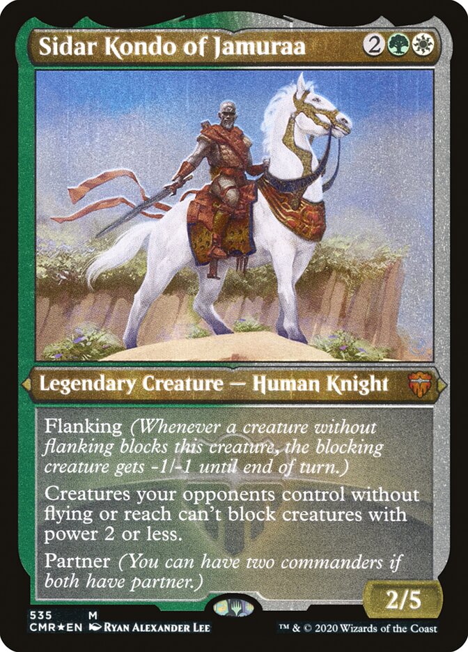 Sidar Kondo of Jamuraa (Etched) [Commander Legends] | The Clever Kobold