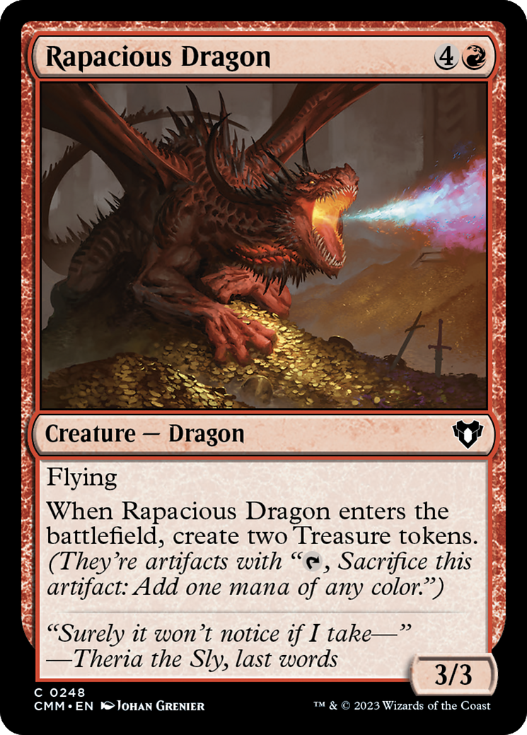 Rapacious Dragon [Commander Masters] | The Clever Kobold