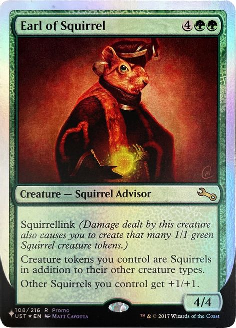 Earl of Squirrel (Unfinity Foil Edition) [The List] | The Clever Kobold