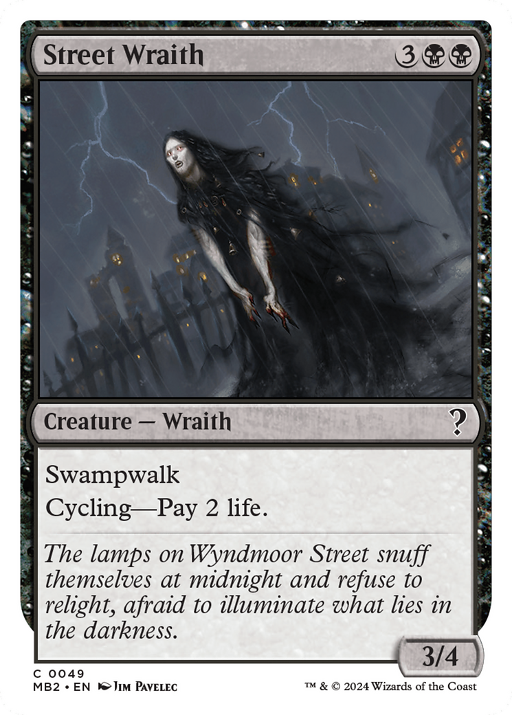 Street Wraith (White Border) [Mystery Booster 2] | The Clever Kobold