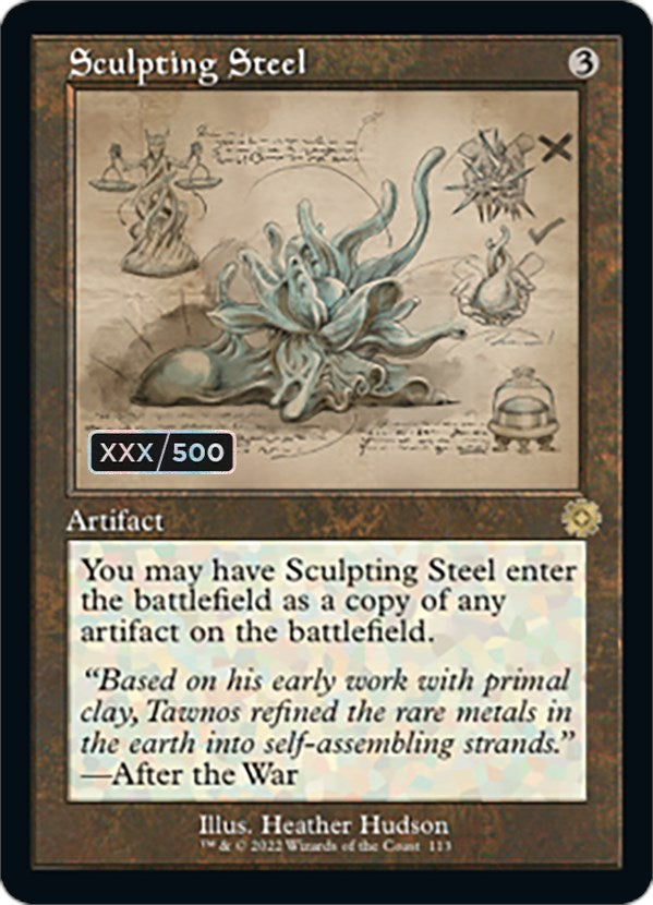 Sculpting Steel (Retro Schematic) (Serialized) [The Brothers' War Retro Artifacts] | The Clever Kobold